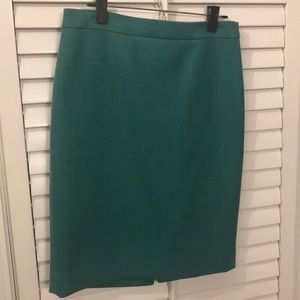 J. Crew No. 2 Pencil Skirt - Emerald - Size 8
